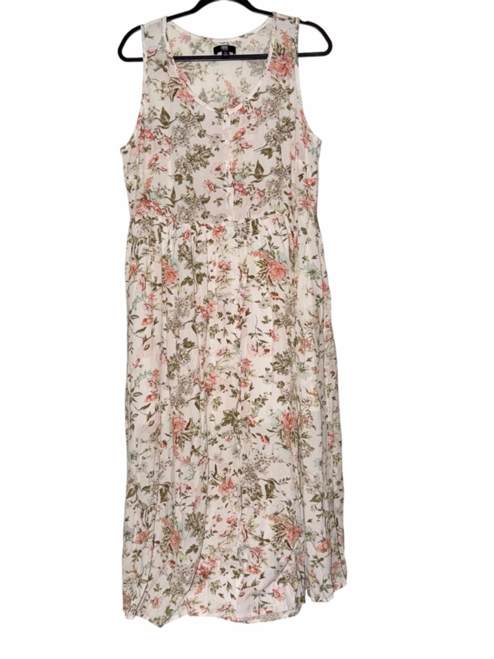 Frye Floral Maxi Dress with Pockets Size XL